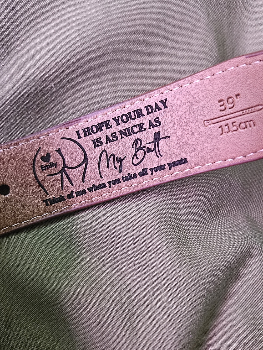 Customized Leather Belt "Emily"